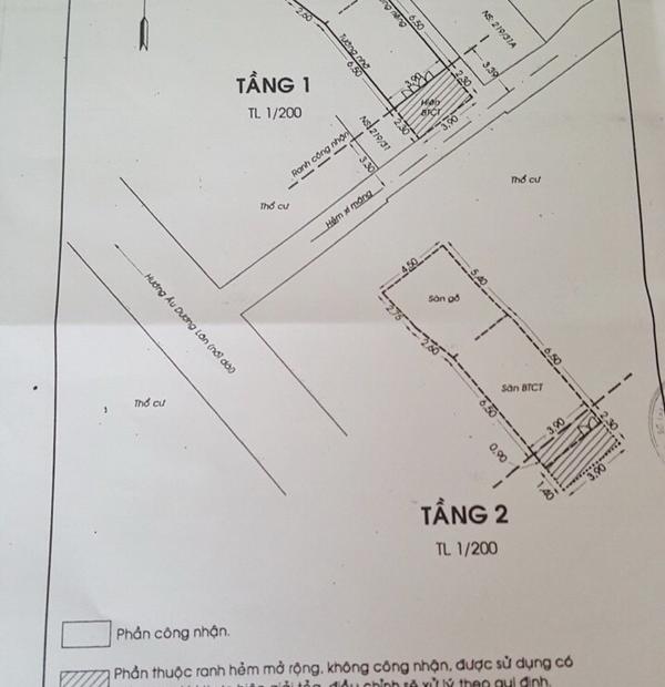 Bán gấp nhà 2 lầu Quận 8 hẻm 219 đường Âu Dương Lân, Phường 3