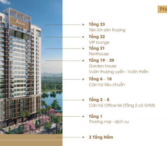 Cần bán gấp căn hộ Ascent Lakeside Quận 7, tầng cao, DT 64.07m2, 1PN + 1 phòng đa năng