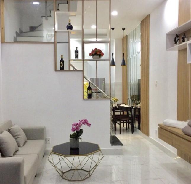 Bán nhà đẹp 1 trệt 2 lầu đúc sát Gò Vấp 1,53 tỷ, quận 12