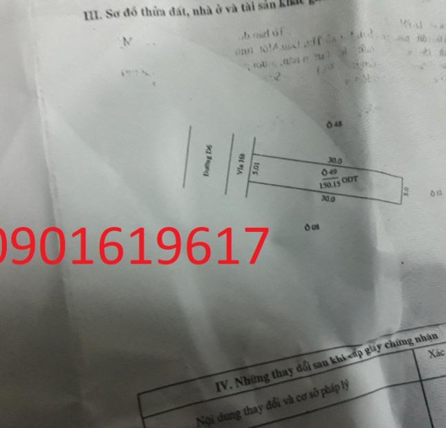 Bán 150m2 mặt tiền đường D6, Phú Tân, thành phố mới Bình Dương