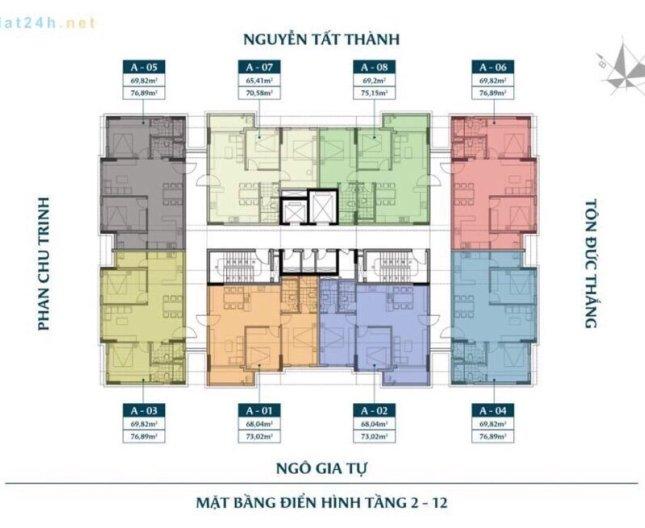Bán căn hộ chung cư cao cấp tại dự án An Phú Residence, Vĩnh Yên, Vĩnh Phúc, DT 70m2, 14 triệu/m2