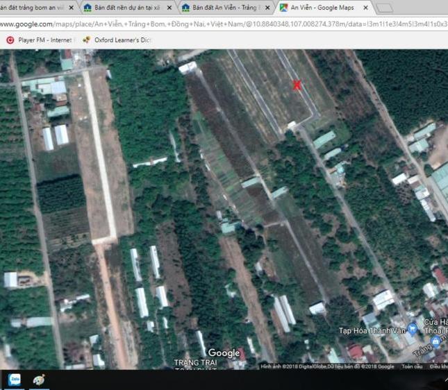 Bán đất đối diện cây xăng An Viễn thuộc Trảng Bom Đồng Nai