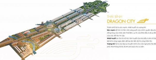 Cần bán lô đất mặt tiền LK10 dự án Dragon City, Thái Bình, cách trung tâm thương mại 222m