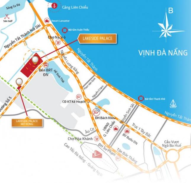 Đất nền biệt thự đẹp nhất TP Đà Nẵng, sở hữu vị trí đường 25m, view công viên, DT: 300m2, có sổ đỏ, lh 0905286033