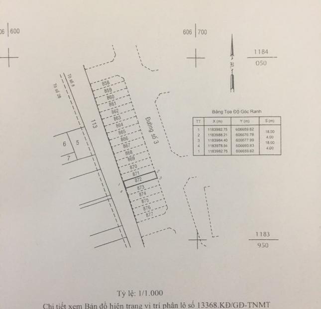 Bán lô đất mặt tiền đường số Khu Công Ích Quận 4, Phạm Hữu Lầu, Dt 4x18m. Giá 5,2 tỷ