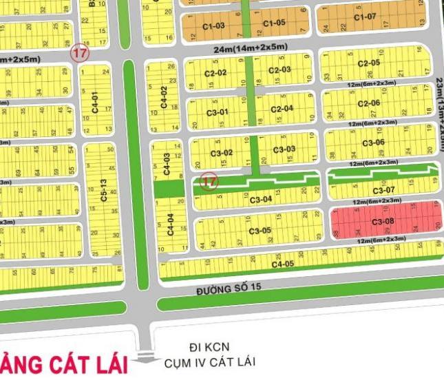 Bán đất nền sổ đỏ tại phường Cát Lái diện tích 5x20 7x20 8x20 giá từ 33.5tr/m2