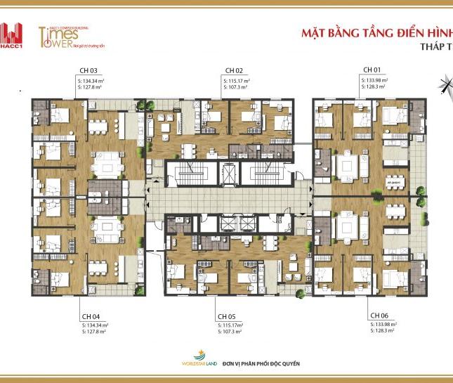 Cần cho thuê căn hộ chung cư tại Tầng 8, tòa T1, Times Tower 35 Lê Văn Lương