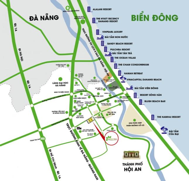 Bán đất nền dự án tại Dự án Coco Green Home, Điện Bàn, Quảng Nam diện tích 90m2 giá 5700000 Triệu/m²
