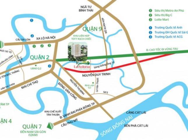 Bán căn hộ chung cư tại Dự án La Astoria, Quận 2,  Hồ Chí Minh diện tích 59m2  giá 1,6 Tỷ