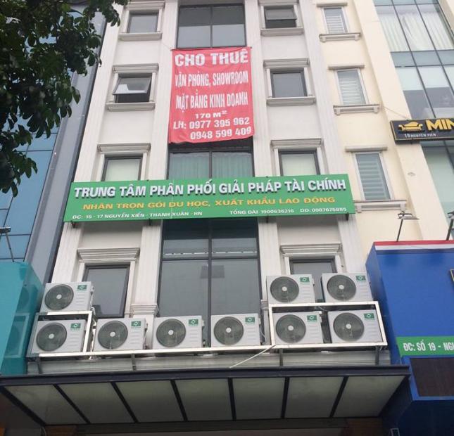Chính chủ cần cho thuê sàn làm văn phòng, tòa nhà mới 100%, nhà mặt đường Nguyễn Xiển