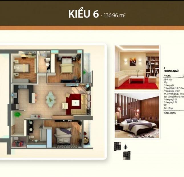 Căn hộ block B, tầng cao, diện tích 136m2, 1 phòng khách, 3 phòng ngủ cần bán tại Thảo Điền Pearl