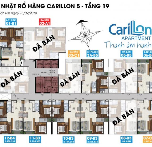 Bán căn Carillon 5 tầng 4 giá 2 tỷ 1 căn 2PN nhận nhà ngay