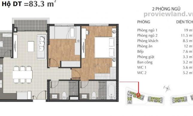 Chính chủ cần bán gấp căn hộ Sala Sarimi, 83m2, 2PN, tầng thấp, nội thất đầy đủ