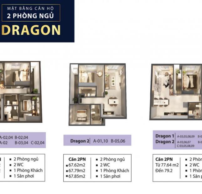 Căn hộ cao cấp Quận 8 Phoenix 1, tầng thấp view ĐN 73.62m2/2PN/2WC thanh toán 950tr sở hữu ngay