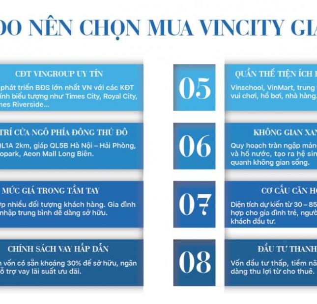 Bán căn hộ tại Vincity Gia Lâm_Hn