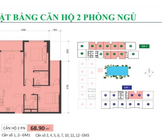 Căn hộ Novaland gần sân bay 2PN/2WC view sân bay Tân Sơn Nhất, 2.95 tỷ. Liên hệ 0902115139