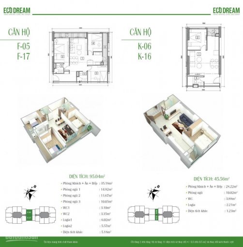 Chuyển nhượng lại 9 căn thuộc chung cư Eco Dream – Nguyễn Xiển giá chỉ từ 24,2 tr/m2 tốt nhất thị trường
