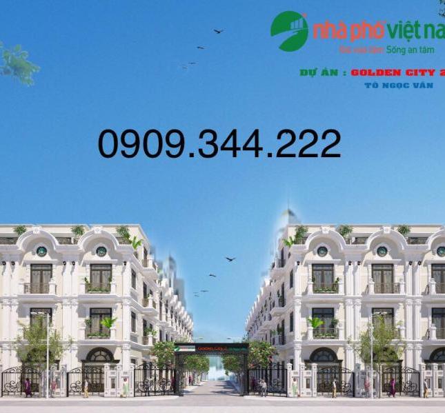 Bán nhà phố cao cấp 1 trệt 3 lầu có sân ô tô Tô Ngọc Vân, giá 4,1 tỷ/ căn gần chợ, bệnh viện, siu thị....