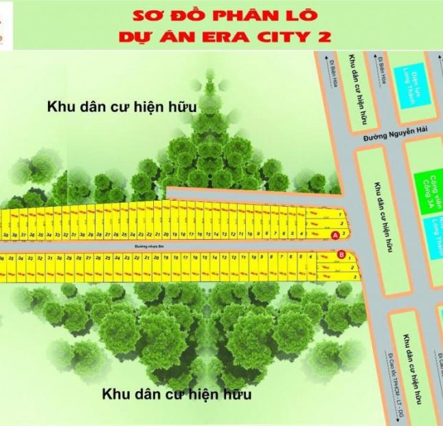 đầu tư với dự án ERA CITY 3 ngay trung tâm hành chính huyện Long Thành, sổ riêng