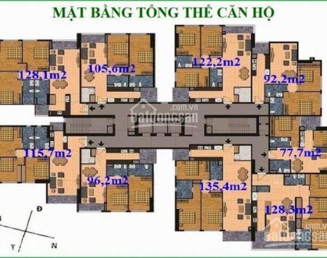 Bán căn hộ chung cư  Viện Chiến Lược và Khoa Học Hình Sự Bộ Công An 96,2m2 , 2 ngủ đầy đủ nội thất