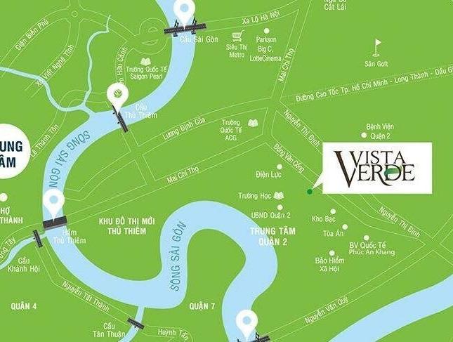 ►Cho thuê căn hộ Vista Verde 2PN NT đẹp mới giá 11tr /th