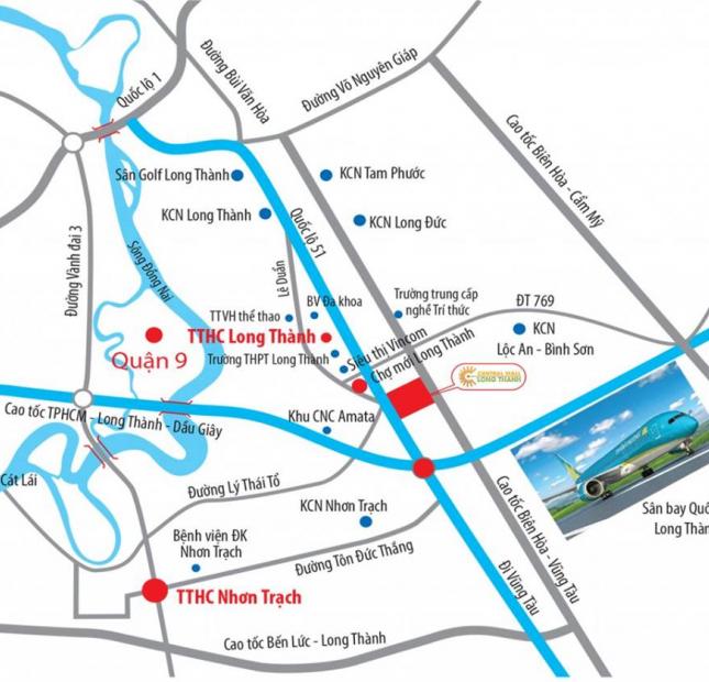 Đất Nền Khu Đô Thị Cao Cấp - TP Sân Bay Long Thành