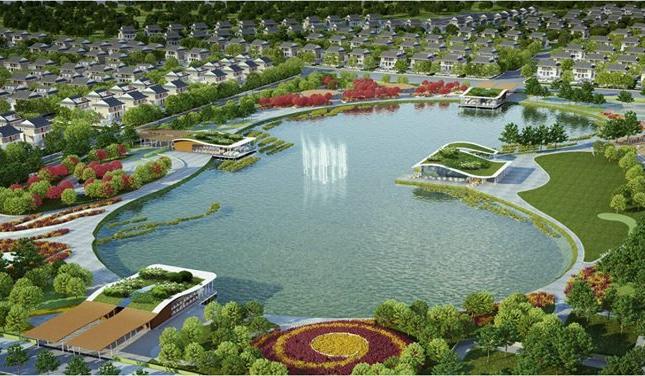 Bán biệt thự An Khang mặt hồ 12ha, đường rộng 40m, tặng xe Camry, LH 093.270.88.23