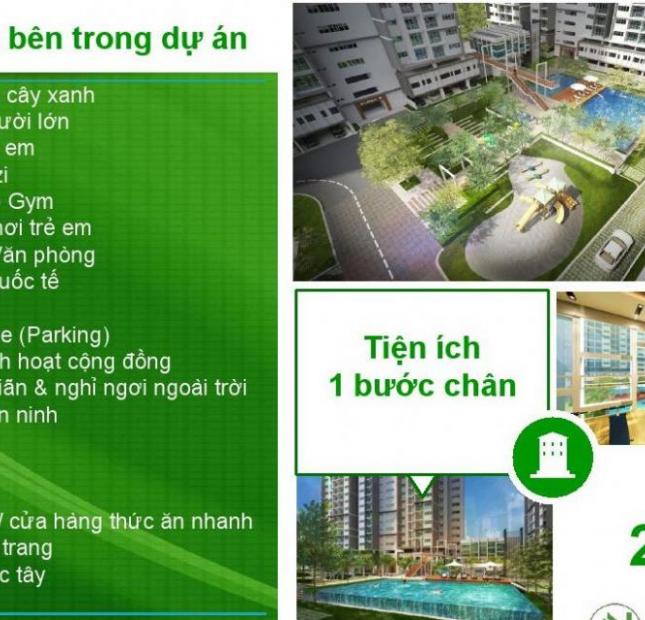 Căn hộ liền kề Lotte 58.99m2, chỉ 1.1 tỷ, hướng Đông Nam, view hồ bơi