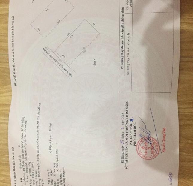 Bán nhà kiệt 196 Trần Cao Vân, Thanh Khê, ĐN