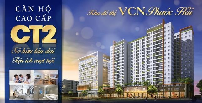 Bán căn góc chung cư CT2 VCN Phước Hải view đường Võ Nguyên Giáp 79.9m2 chênh 250 triệu.