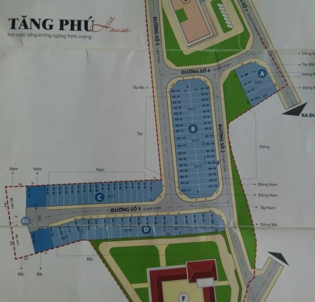 Bán đất dự án Tăng Phú House đường Tăng Nhơn Phú Phước Long B Q9