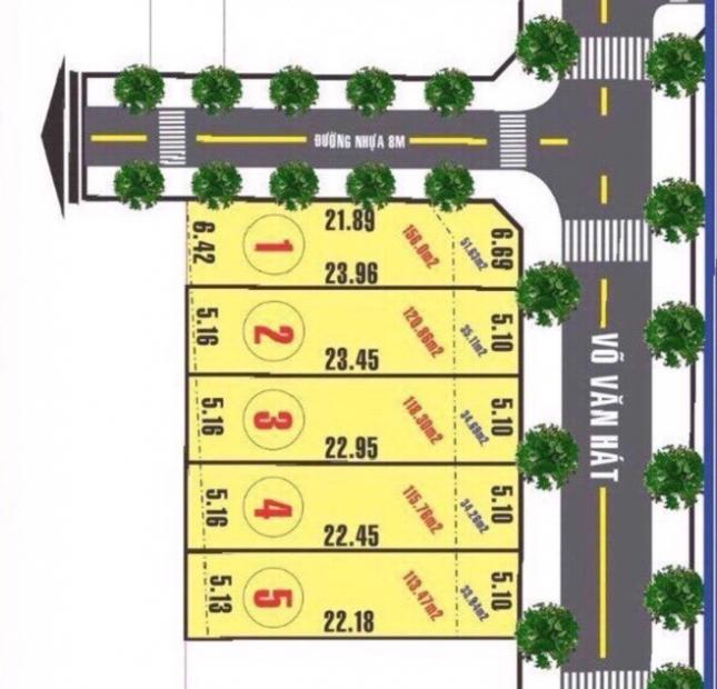 Bán đất mặt tiền Võ Văn Hát giá tốt nhất thị trường quận 9, SH chính chủ, diện tích 5,1 x 29,5m