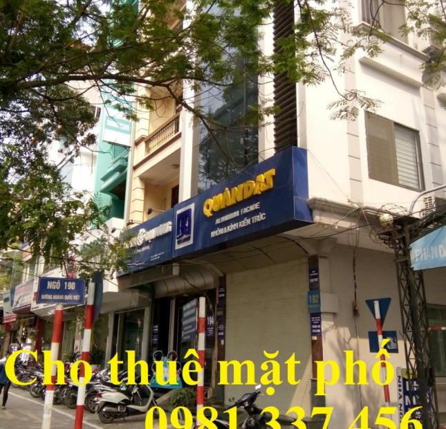 Cho thuê nhà mặt phố Minh Khai, 100m2, MT 6.5m, 2 tầng, 68tr/th, Quý mặt phố 0981337456