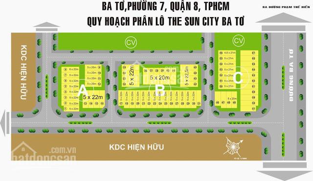 Chỉ còn duy nhất 10 nền ngay MT Trịnh Quang Nghị, phường 7 Quận 8, SHR, giá 650tr LH 0935057892