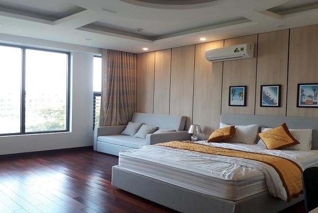 Cho thuê căn hộ dịch vụ tại Trịnh Công Sơn, Tây Hồ, 50m2, studio, đầy đủ nội thất mới hiện đại