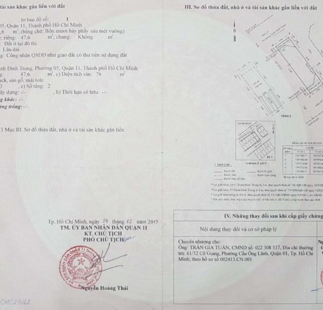 Bán nhà Hàn Hải Nguyên hẻm 7m, DT: 4.1 x 12.5m, 1 trệt 1 lầu