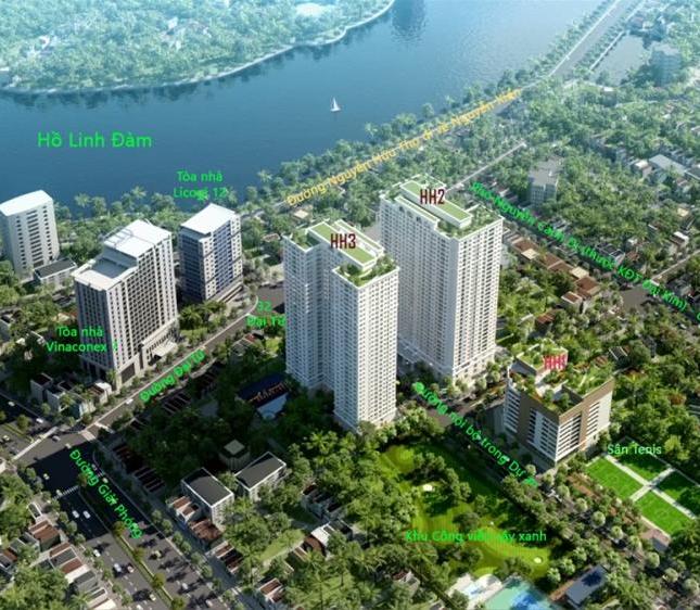 Căn hộ 3PN dt 85 m2 giá 2.2 tỷ nhận nhà T11/2019 Q. Hoàng Mai