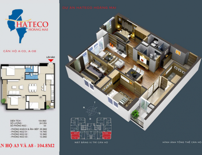 Hateco Hoàng Mai, bán căn góc B03 86m2 giá rẻ bao thị trường – 0973.119.286