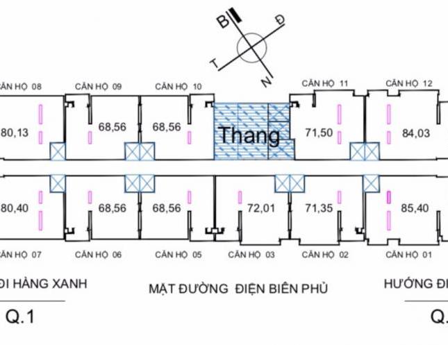 Cơ hội đầu tư vàng dự án căn hộ 2 mặt tiền đường Q. Bình Thạnh, LH:0971.012.029