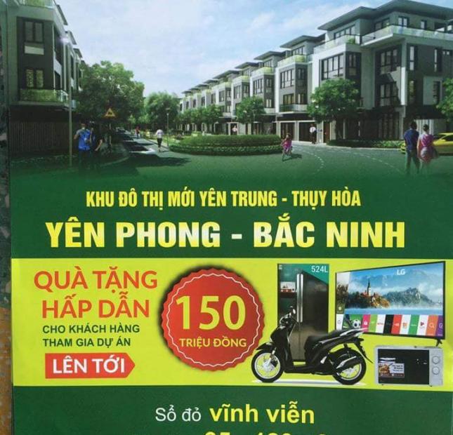 Đất nền Dự án KĐTM Yên Trung,Thụy Hòa,Yên Phong, Bắc Ninh - 