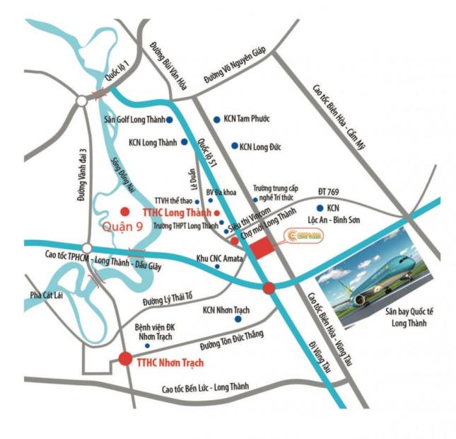 Siêu dự án Central Mall Long Thành – MẶT TIỀN QL 51, SHR thổ cư 100%, GIÁ 580TR, LH: 0934108361