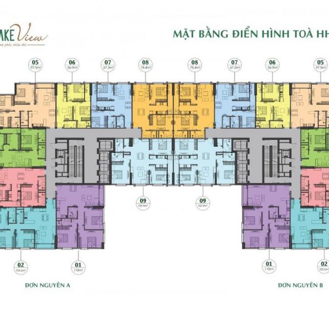 Bán căn hộ 3PN - 80 m2 chỉ 2 tỷ - Quận Hoàng Mai, HN