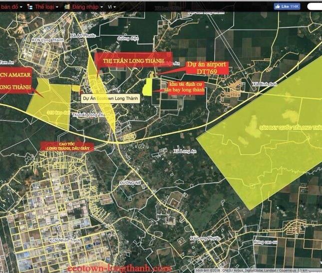 Airlink city - Siêu dự án 100% mặt tiền QL 51, Long Thành, Đồng Nai. Mở bán 60 nền giá F0, CK cao