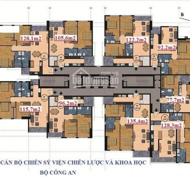 Bán căn hộ chung cư tại đường Nguyễn Chánh, Cầu Giấy, Hà Nội diện tích 122.2m2, giá 27 triệu/m2