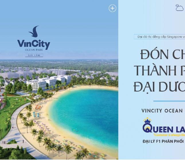 Bảng giá cực tốt, Vincity Ocean Park Gia Lâm, chiết khấu 12,5%, mua nhà trả góp chỉ 3,9 triệu/tháng
