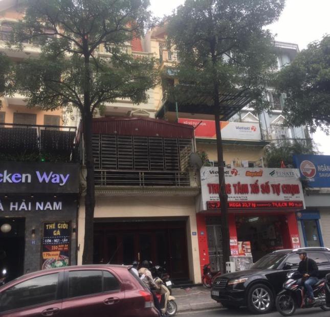 Cho thuê nhà mặt phố 96 Trung Hòa 137m2, 5 tầng, mặt tiền 5.5m, giá 94.5 triệu/tháng có TL