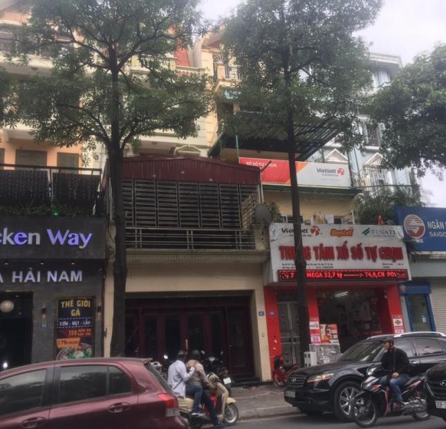 Cho thuê nhà mặt phố 96 Trung Hòa 137m2, 5 tầng, mặt tiền 5.5m, giá 94.5 triệu/tháng có TL