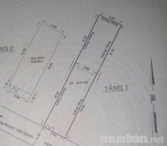Cần bán ngay nhà Khu Công chức, an ninh, yên tĩnh, gần ra Huỳnh Văn Bánh, DT 75m2.