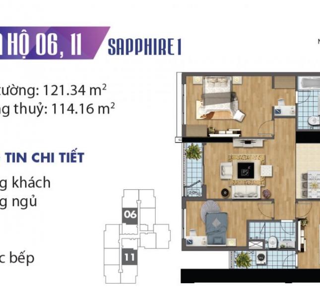 Bán cắt lỗ căn hộ số 10, tầng 3, tòa S1, Goldmark City - 136 Hồ Tùng Mậu