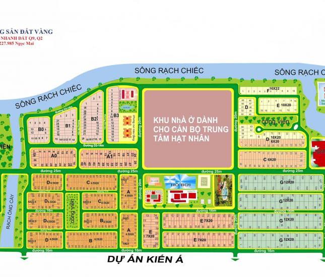 Bán nhanh nền biệt thự đơn lập 12x20m, dự án Nam Long, Quận 9, giá 36.5tr/m2